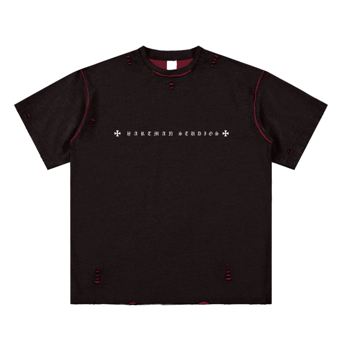 Hand-frayed tee