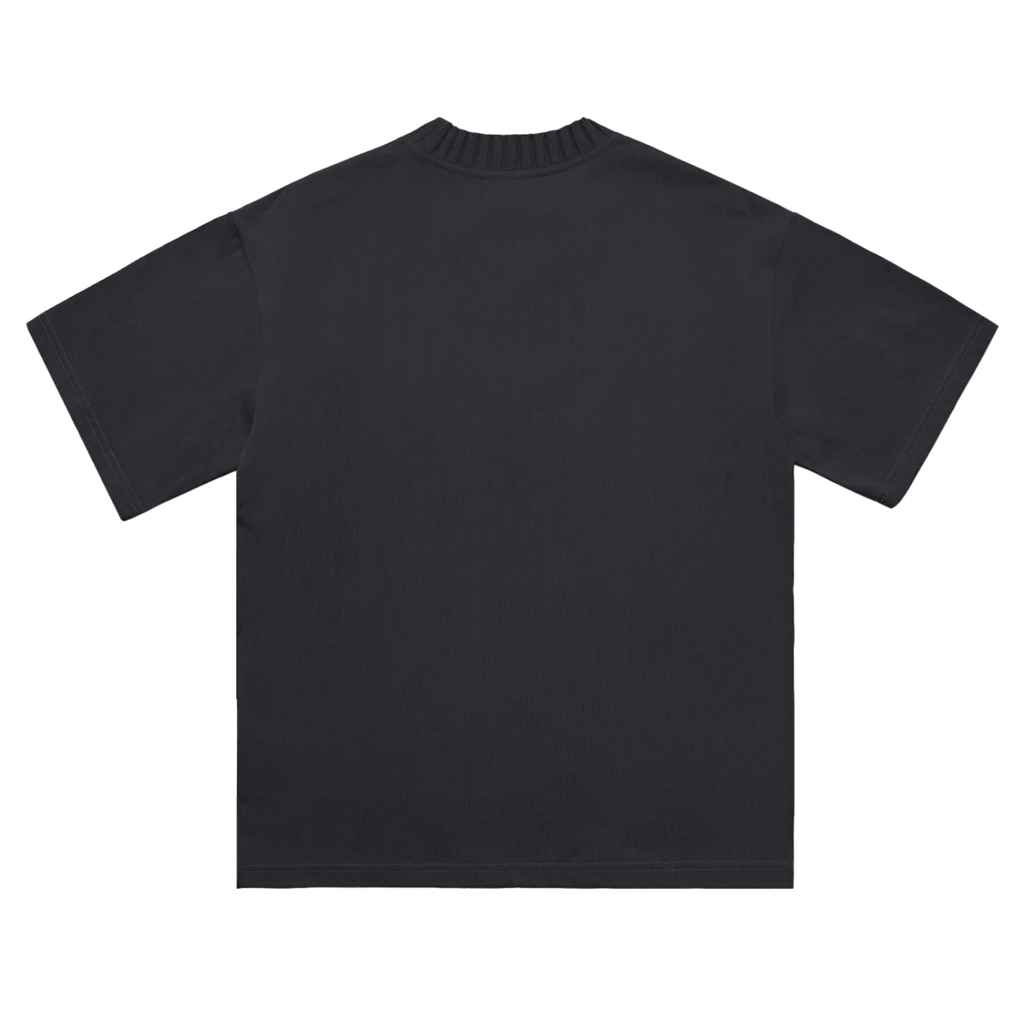 Knitted neck tee
