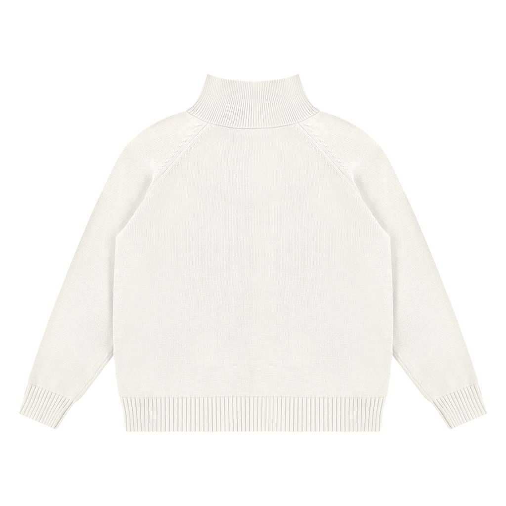 Knitted zip up
