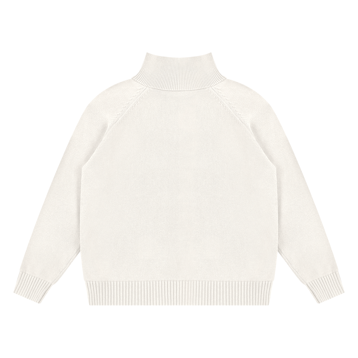 Knitted zip up