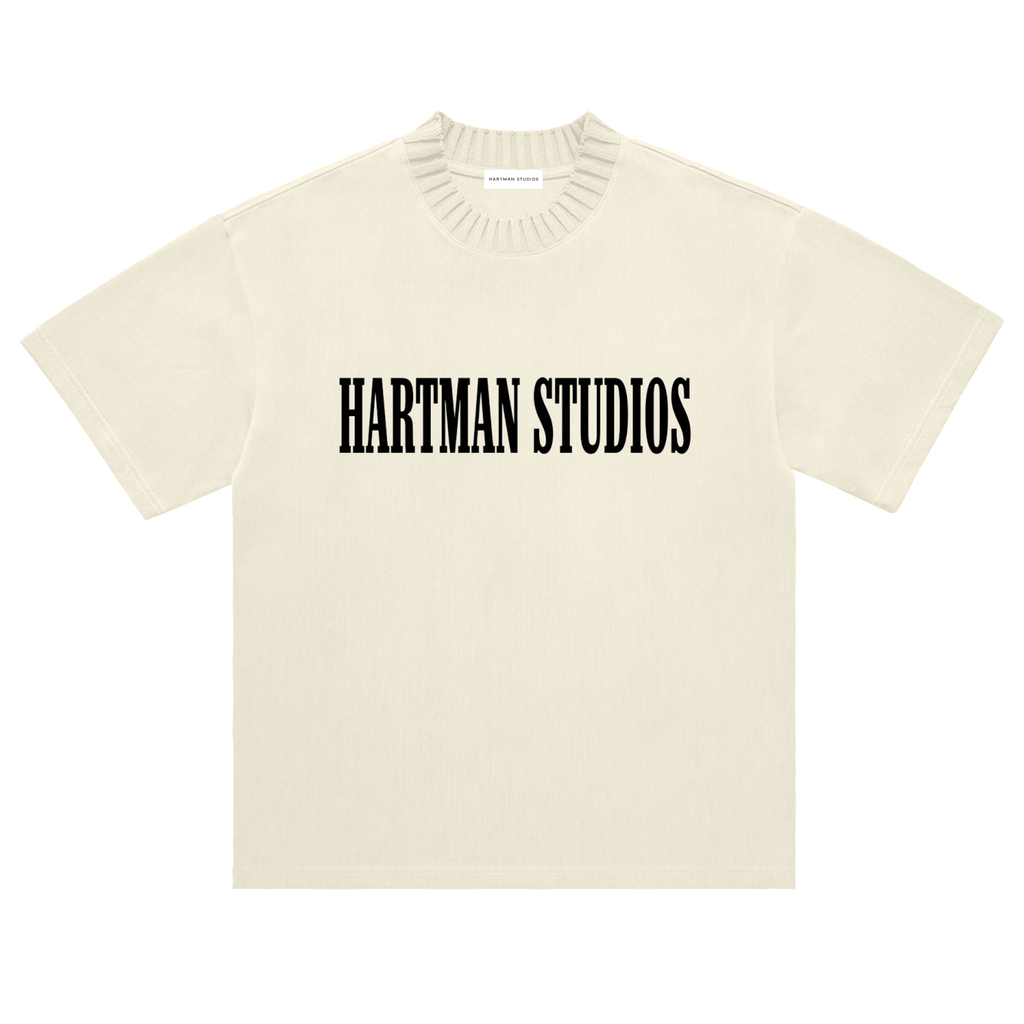 Knitted neck tee