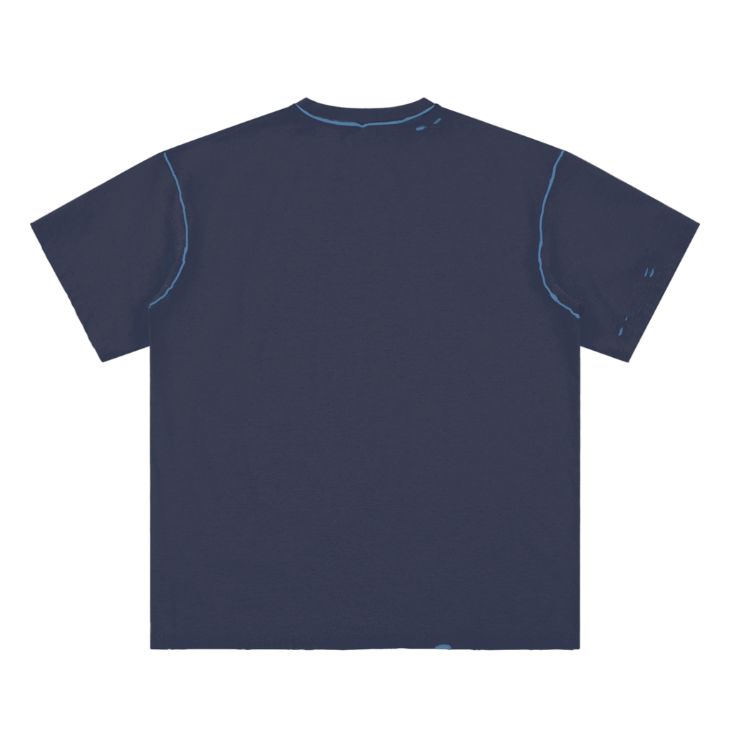 Hand-frayed tee