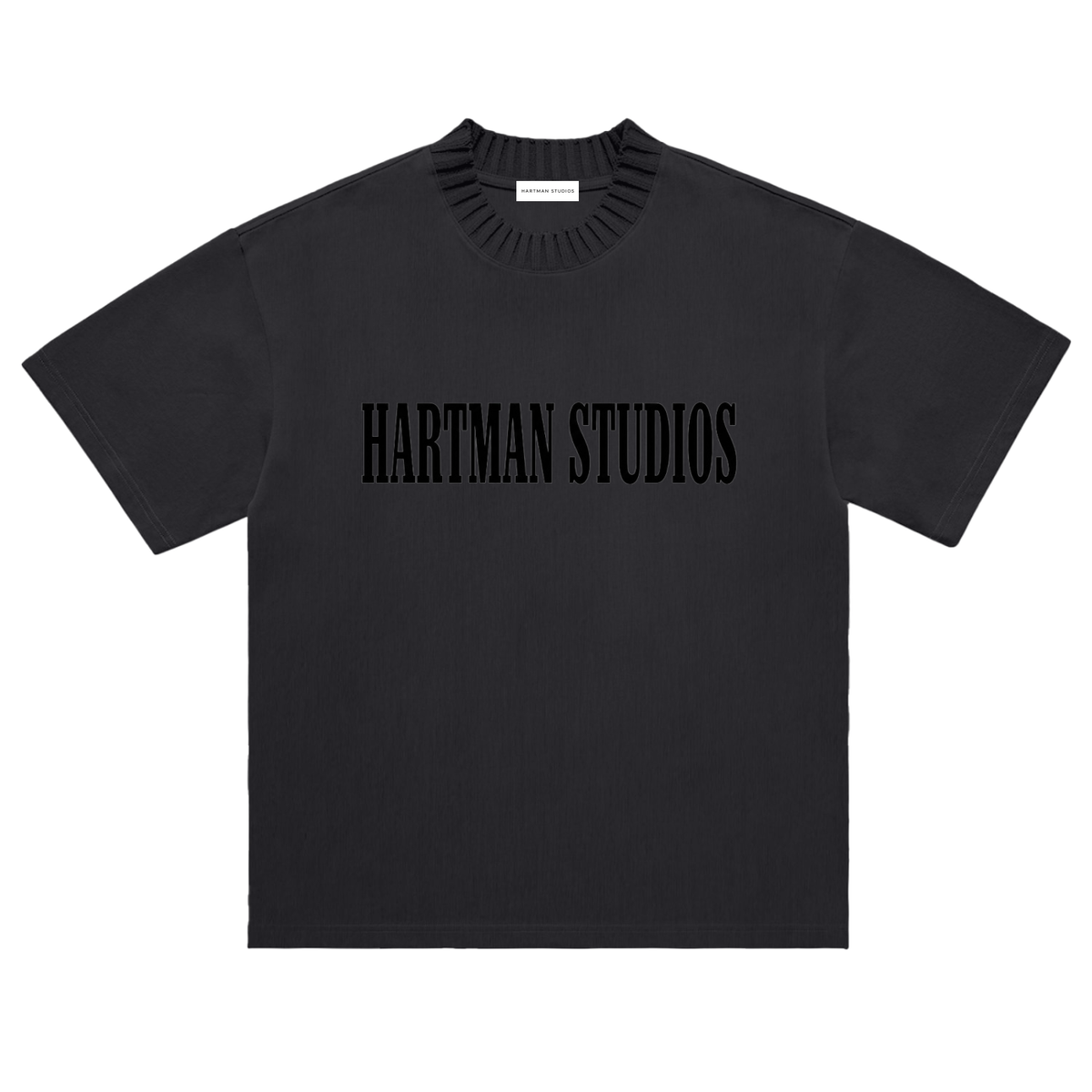 Knitted neck tee