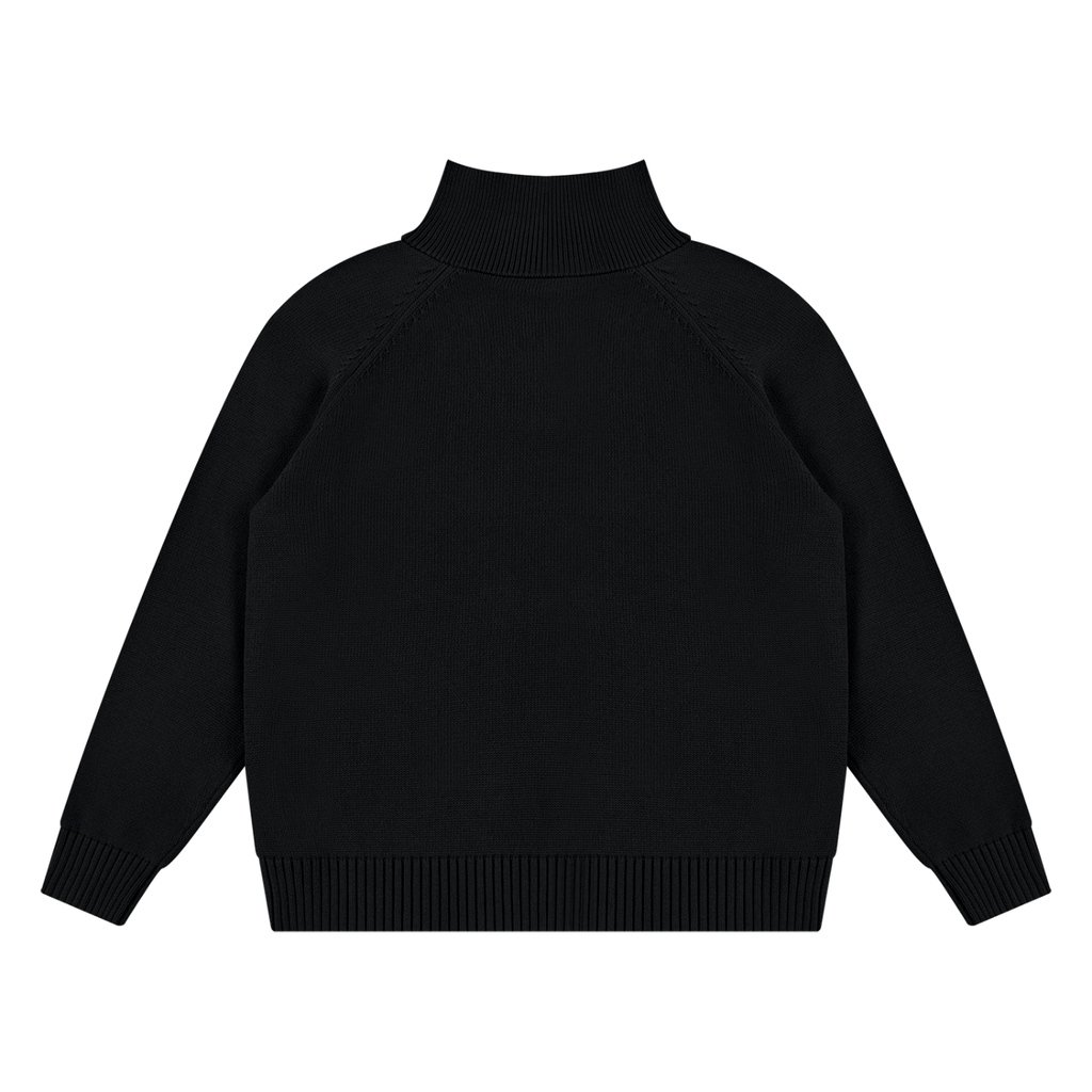 Knitted zip up