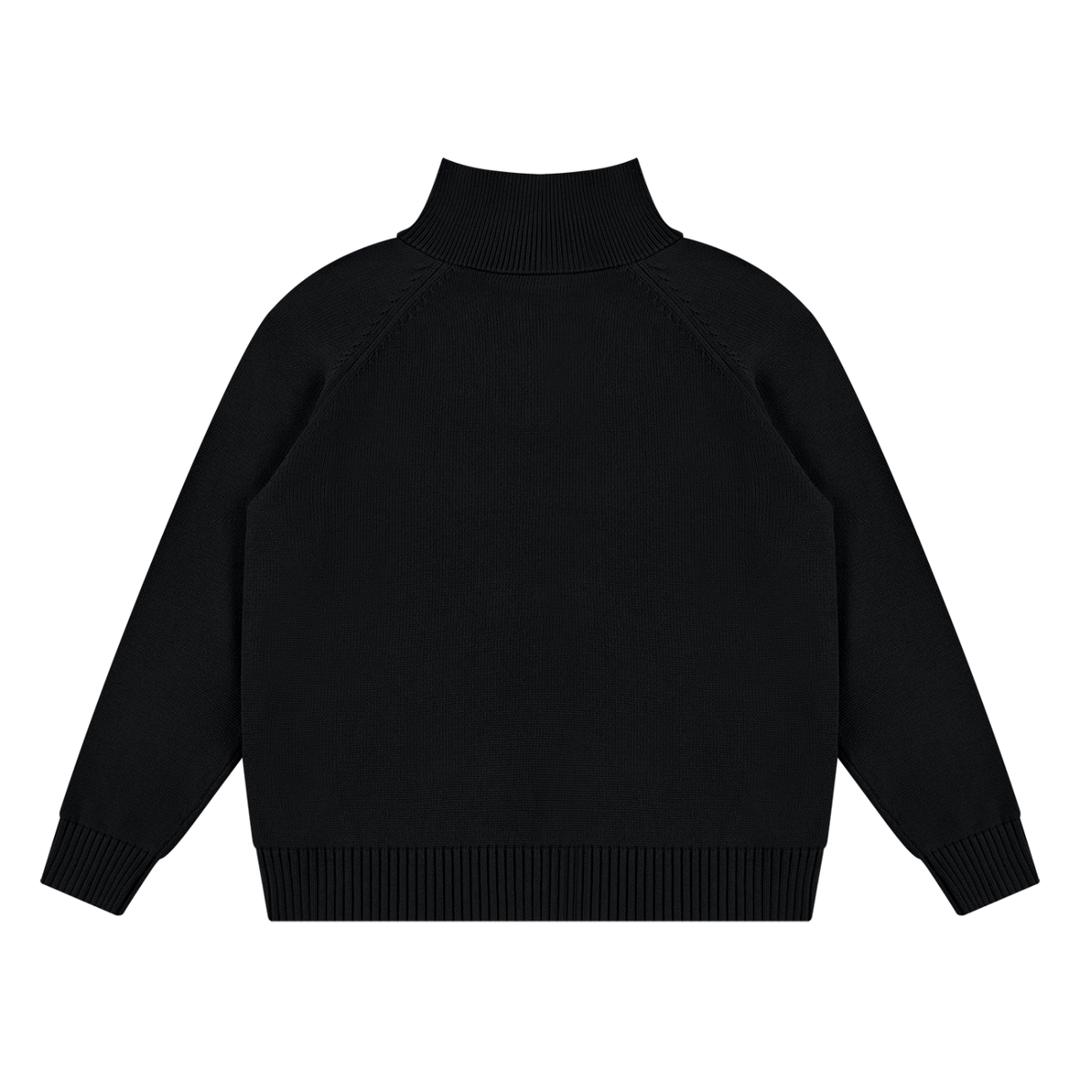 Knitted zip up