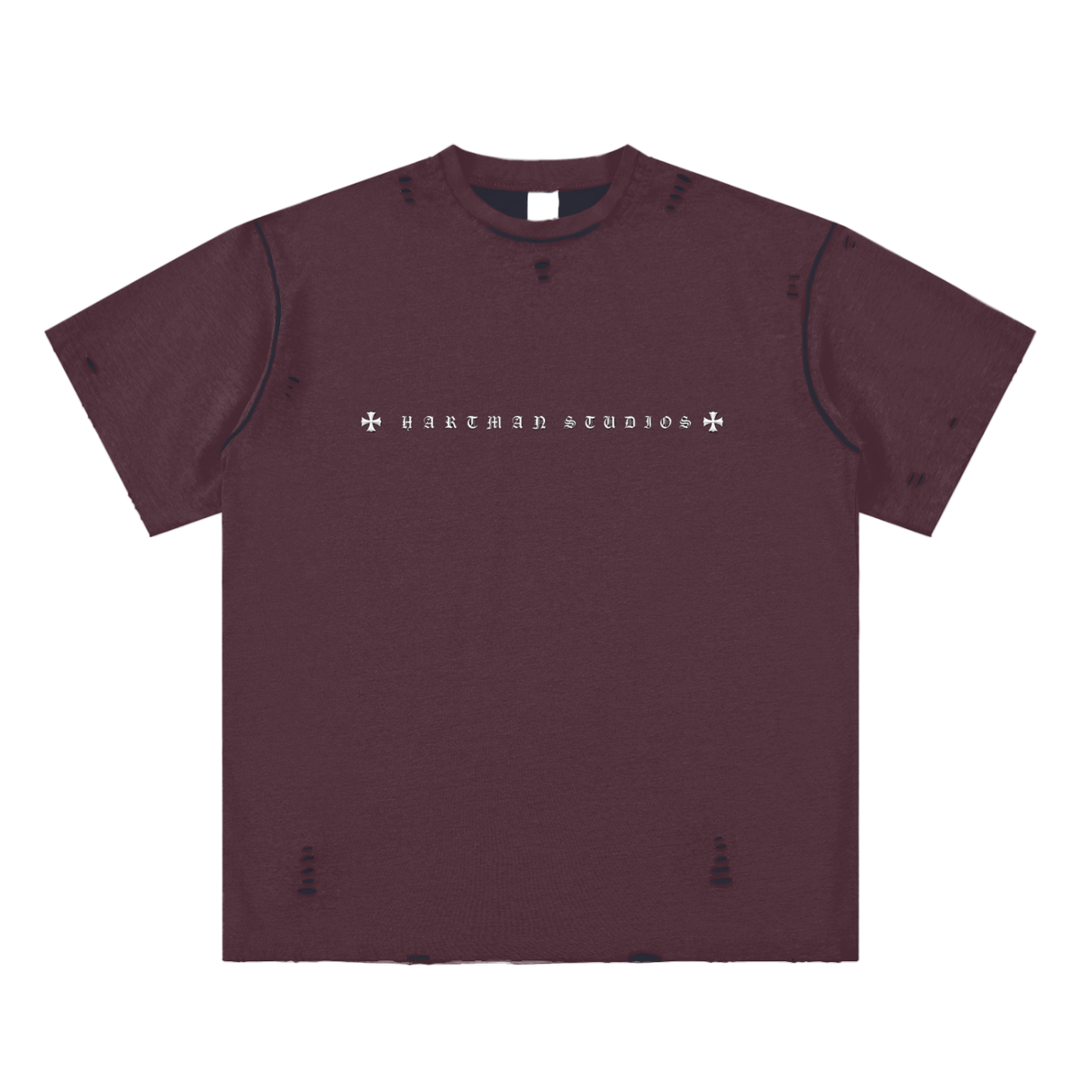Hand-frayed tee