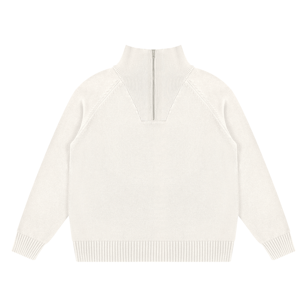 Knitted zip up