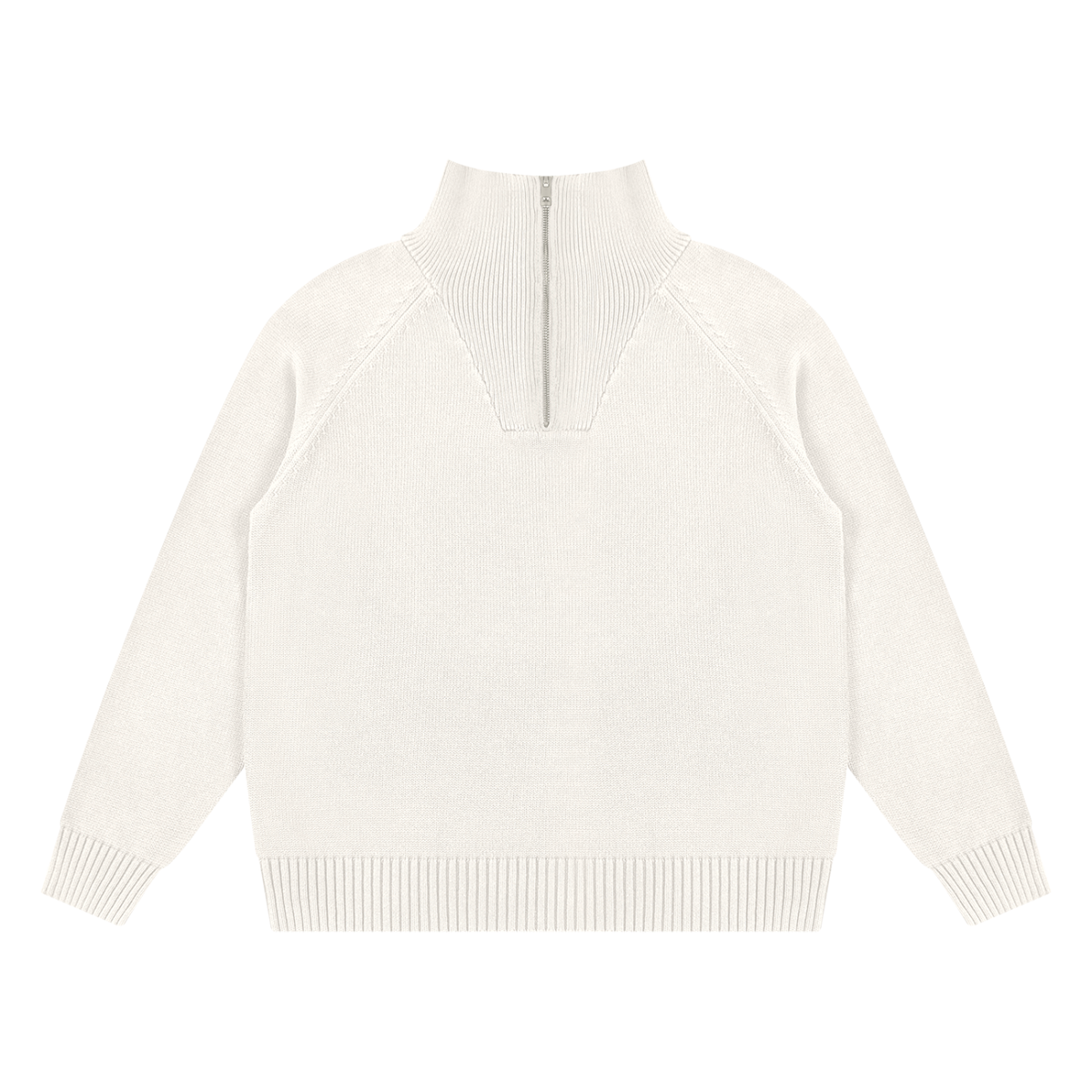 Knitted zip up