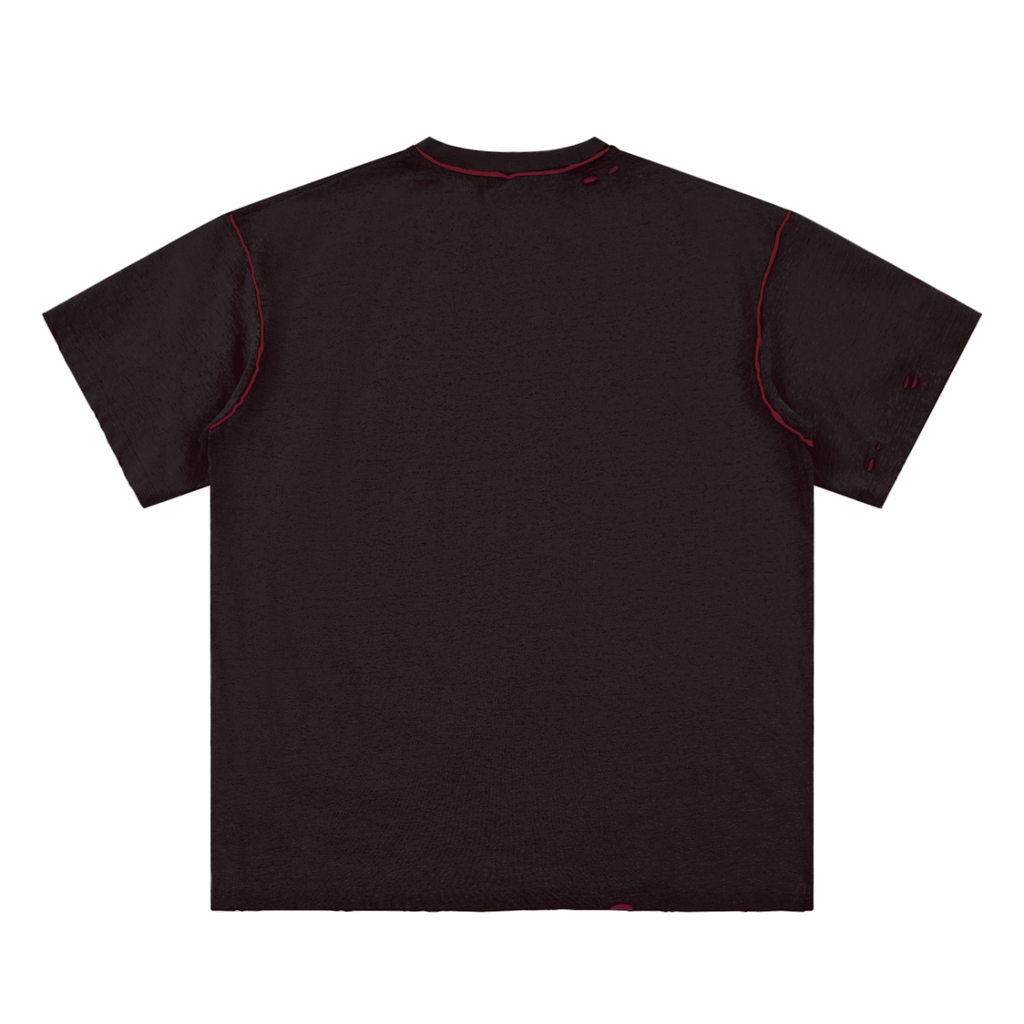 Hand-frayed tee