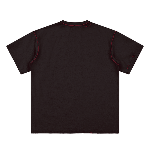 Hand-frayed tee