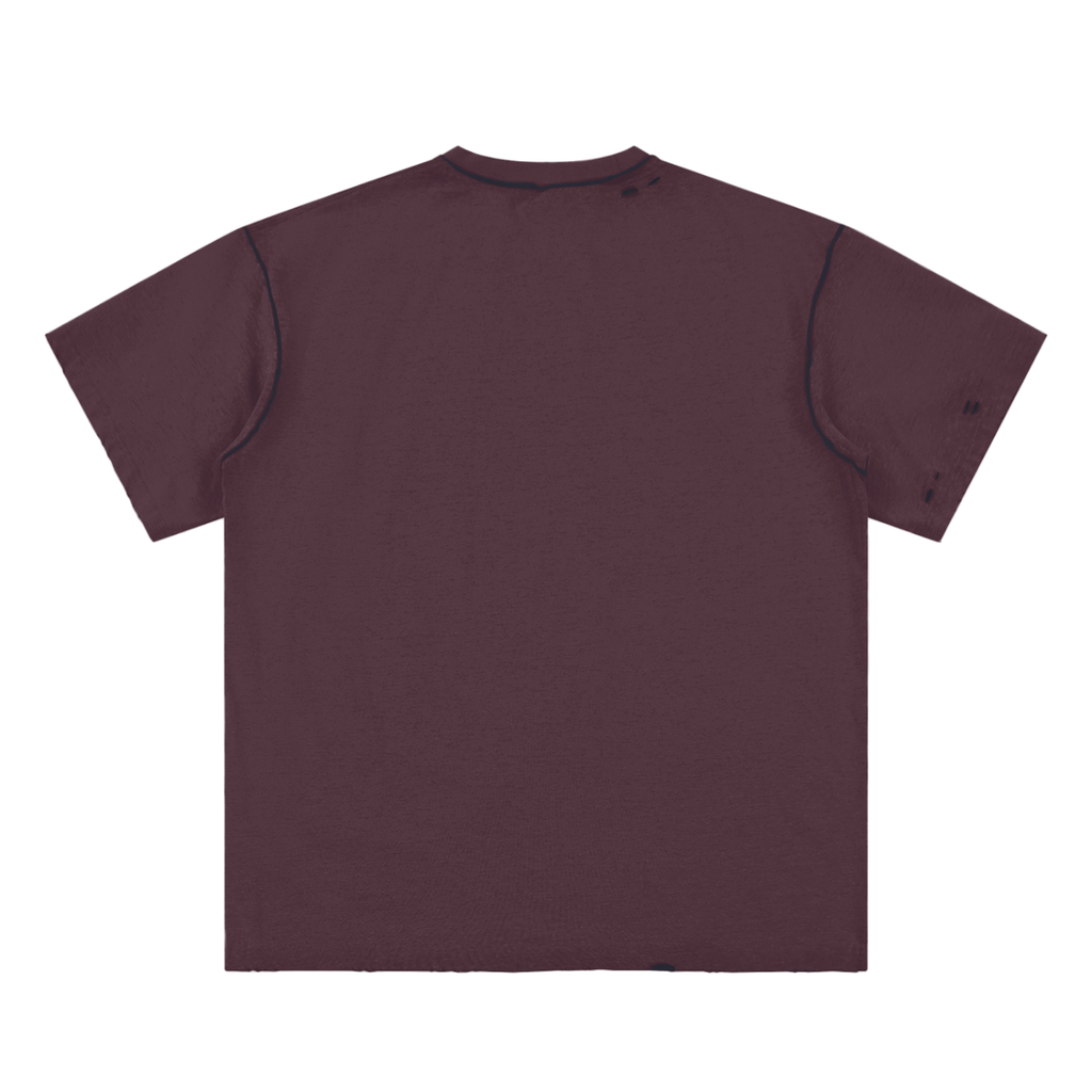 Hand-frayed tee